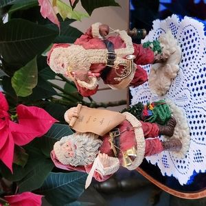 Resin santa figurines